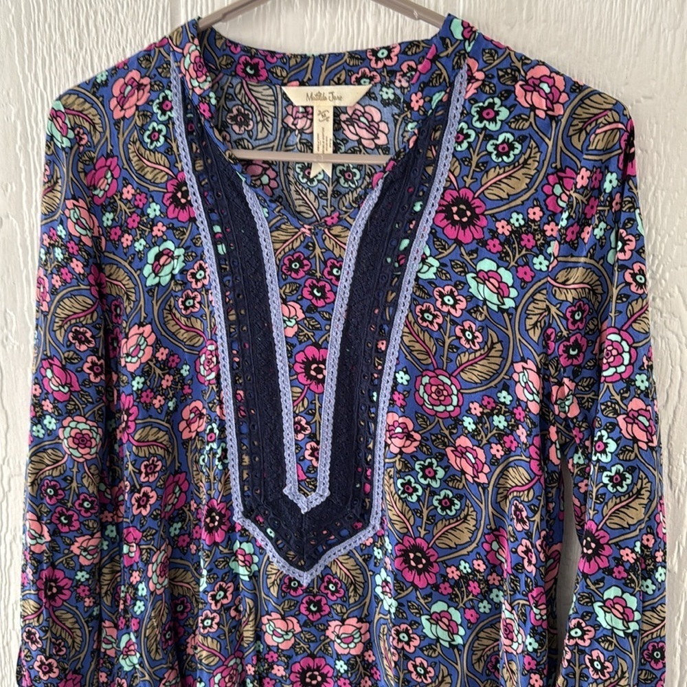 Matilda Jane floral shift dress medium boho - Picture 3 of 7